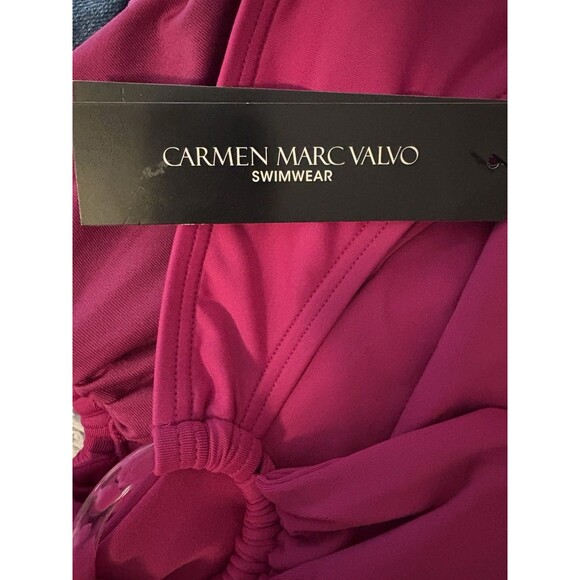Carmen Marc Valvo Women's Multi-Way Bra Bikini Top LARGE - Azalea RETAIL: $92.00 - Picture 4 of 6